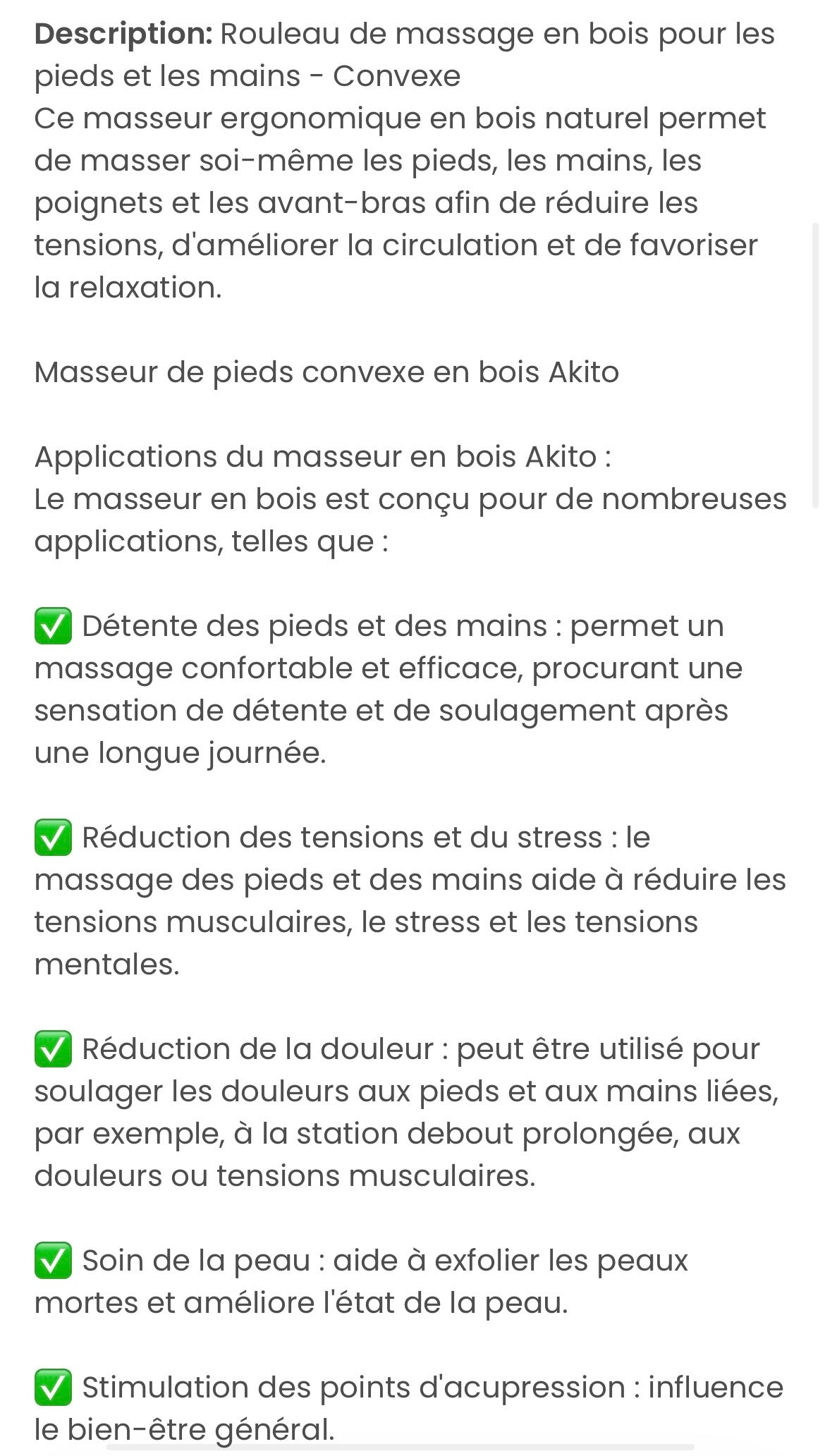 Masseur sensoriel pieds et mains