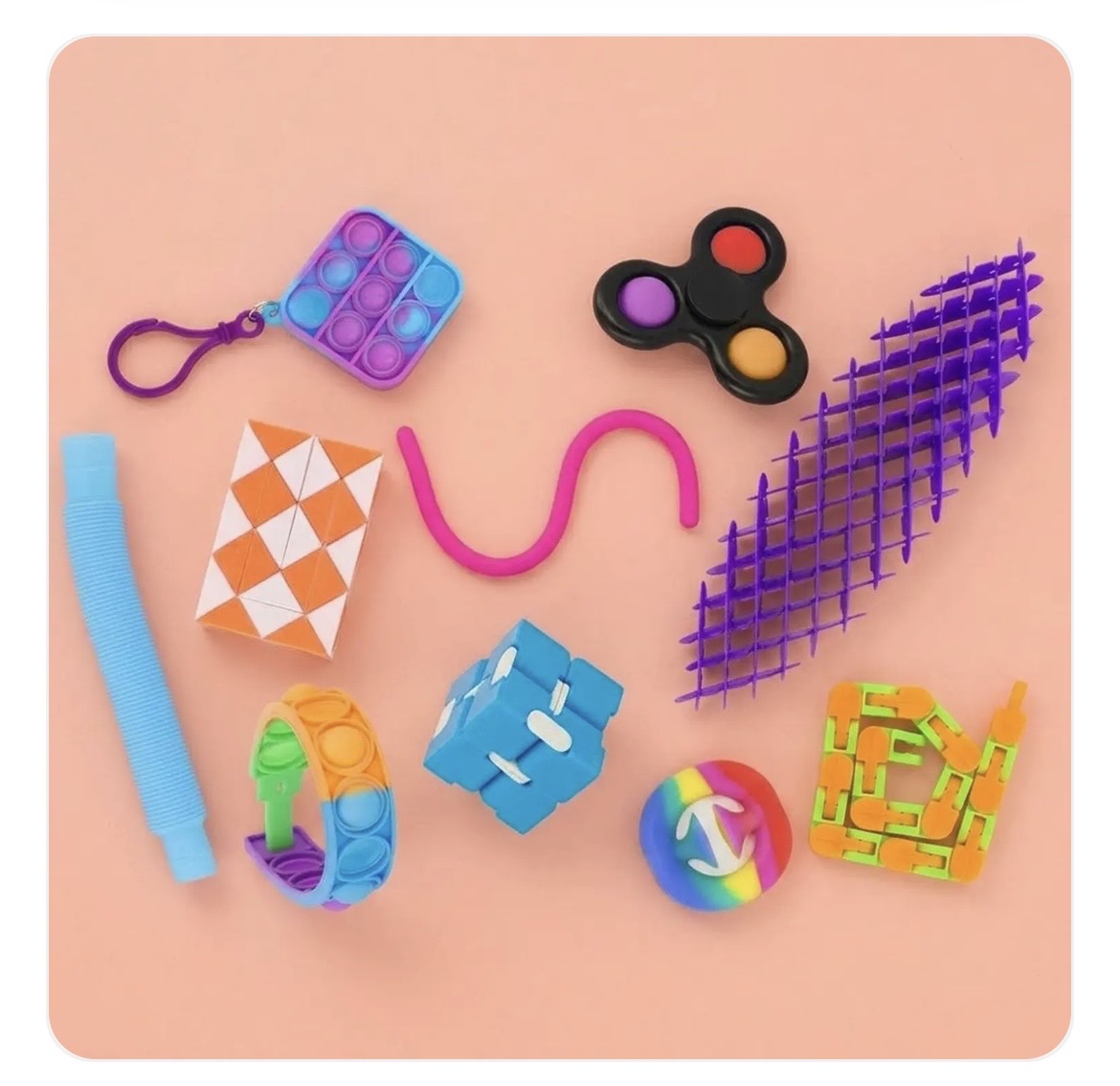 Kit 10 fidgets anti stress