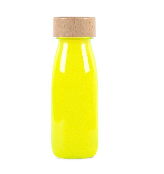 Bouteille sensorielle phosphorescente Petit Boum Fluo Jaune