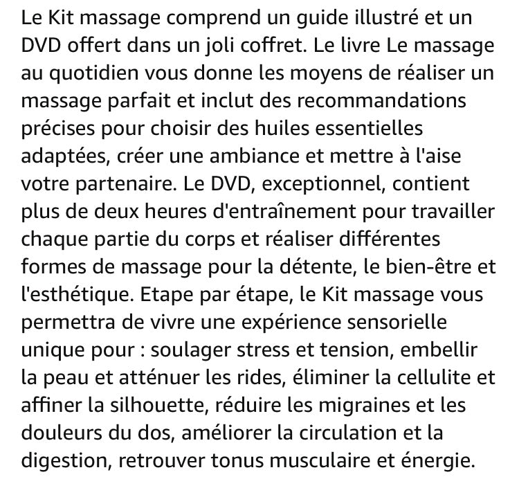 Kit de massage au quotidien