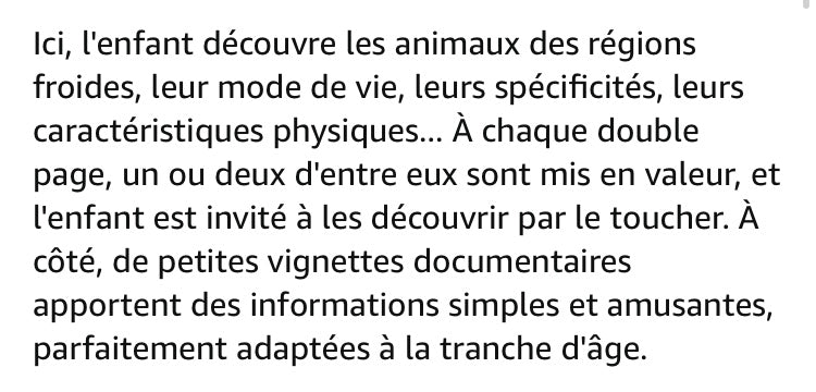 Livre à toucher: Mes animaux du froid