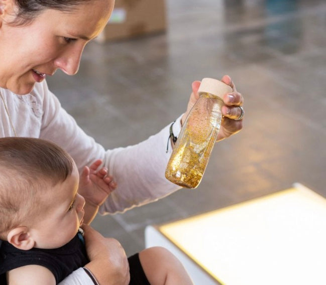 Bouteille sensorielle Petit Boum Dorée