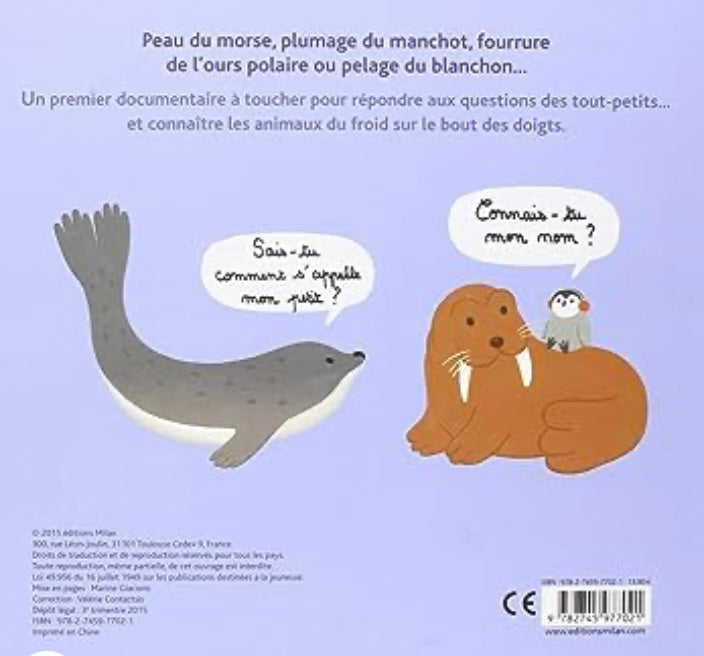 Livre à toucher: Mes animaux du froid