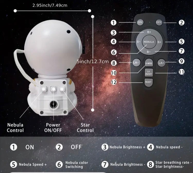 Projecteur astronaute