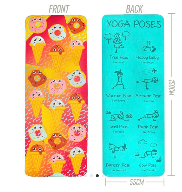 Tapis de yoga pour enfant Dent sucrée