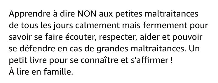 Livre: Le petit livre pour apprendre à dire non