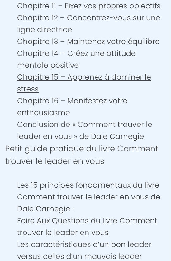 Livre: Comment trouver le leader en vous