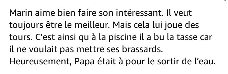 Livre: Marin arrète de faire le malin